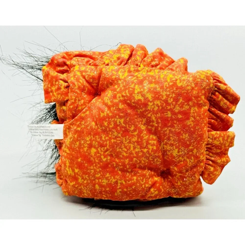 Annalee Moonlight Witch Hat Black Cat Orange‎ Pillow Halloween 2009